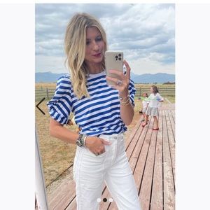 BURU Striped Sivas Statement Tee